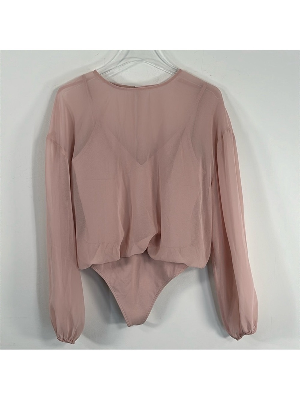 Aritzia Wilfred Pink Talmont Bodysuit Sz L